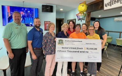 Becker’s Snack Shack Receives FHLBank Grant In Partnership with Bradford National Bank